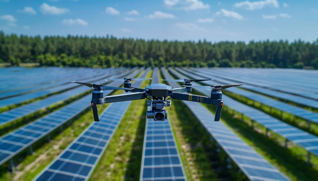 Wärmebild eines Hauses mit Wärmeverlusten